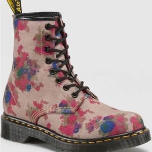 Dr. Martens 1460 Castel Vintage Bouquet Canvas Lace-Up Boots